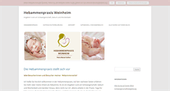 Desktop Screenshot of hebammenpraxis-weinheim.de